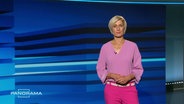 Susanne Stichler moderiert Panorama. © Screenshot 