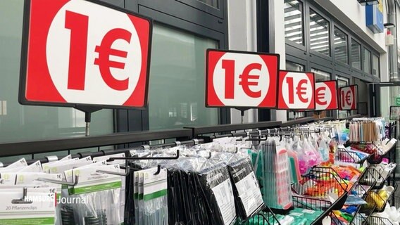 Das Sortiment eines Ein-Euro-Ladens © Screenshot 
