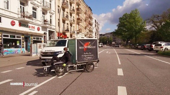 Der Elektro-Wagen eines Recycling-Startups. © Screenshot 