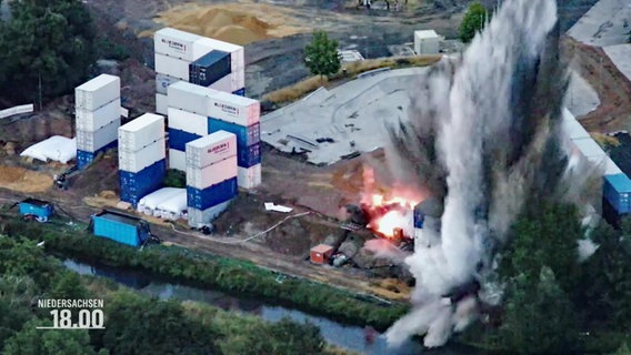 Die Bombensprengung in Hannover © Screenshot 