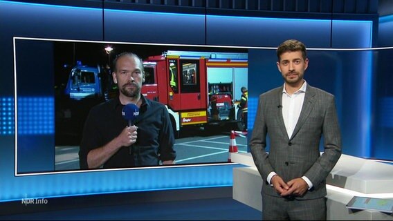 Daniel Bröckerhoff moderiert NDR Info 21:45. © Screenshot 