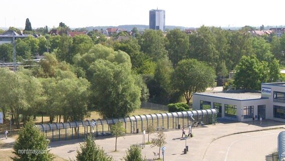 Rostocker Busbahnhof aus der Vogelperspektive © Screenshot 