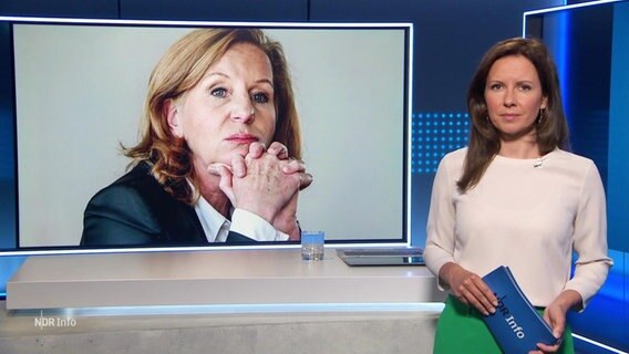 Romy Hiller moderiert NDR Info um 16 Uhr. © Screenshot 