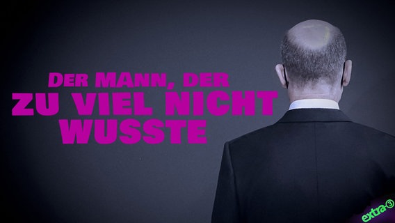 Ex-Bürgermeister der Stadt Hamburg Olaf Scholz von hinten. Der Mann, der zu viel nicht wusste. © NDR 