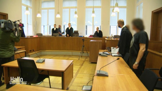 Aufnahme aus dem Gerichtsprozess eines Reiichsbürgers. © Screenshot 