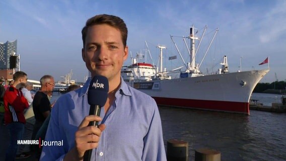 NDR Reporter Simon Ritter. © Screenshot 