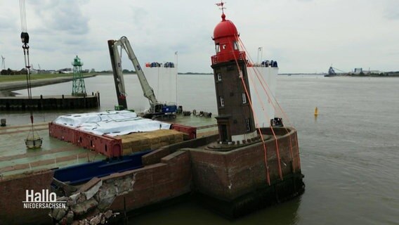 Der schiefe Leuchtturm in Bremerhaven © Screenshot 