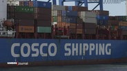 Cosco-Shipping-Containerschiffe © Screenshot 