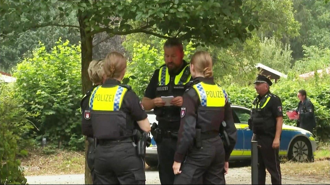 Ein Polizeieinsatz in Hamburg