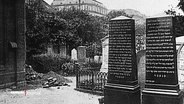 Historiesches Foto: Der jüdische Friedhof in Hamburg-Altona © Screenshot 
