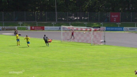 Torszene bei einem Spiel des Greifswalder FC © Screenshot 