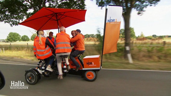 Schorse unterwegs auf dem Rad durch Niedersachsen. © Screenshot 