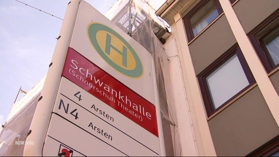 Schild der Bushaltestelle Schwankhalle © Screenshot 