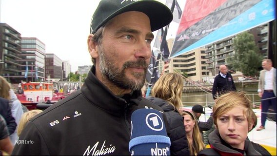 Boris Herrmann im Interview. © Screenshot 