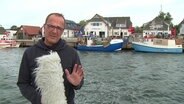 Stefan Kreibohm berichtet aus dem NDR Wetterstudio Hiddensee © Screenshot 