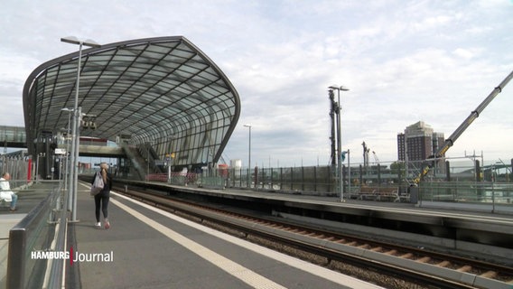 Die S-Bahn-Station Elbbrücken. © Screenshot 