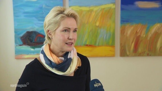 Ministerpräsidentin Manuela Schwesig. © Screenshot 