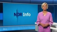 Susanne Stichler moderiert NDR Info 21:45. © Screenshot 