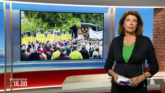 Sandrine Harder moderiert Niedersachsen 18:00 © Screenshot 