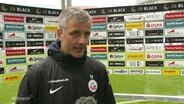 Der Trainer des FC Hansa Rostock, Jens Härtel, im Interview © Screenshot 