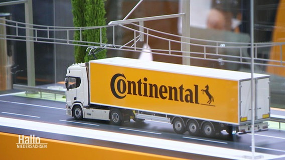 Die Miniatur eines Lasters der Marke Continental © Screenshot 