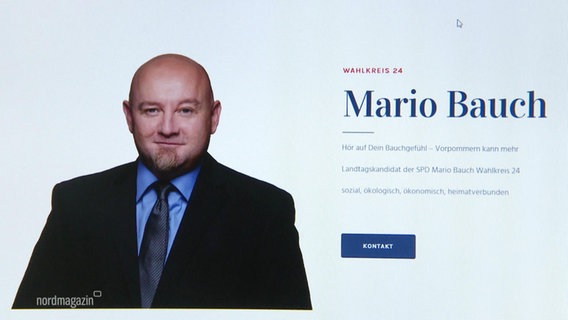 Ein Bild des SPD-Politikers Mario Bauch © Screenshot 