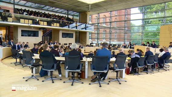 Stuhlkreis im Landtag in Kiel. © Screenshot 