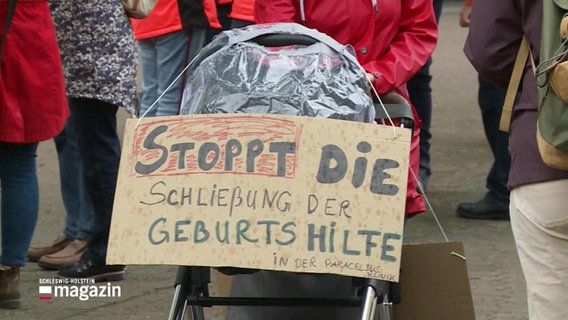 Demonstration gegen Abschaffung von Geburtsstationen. © Screenshot 
