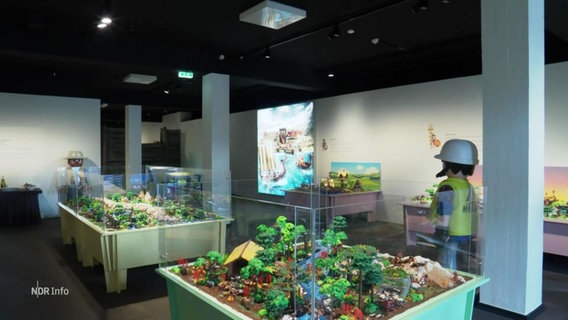 Ansicht einer Playmobilausstellung in Harburg. © Screenshot 