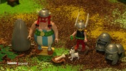 Asterix und Obelix aus Playmobil. © Screenshot 