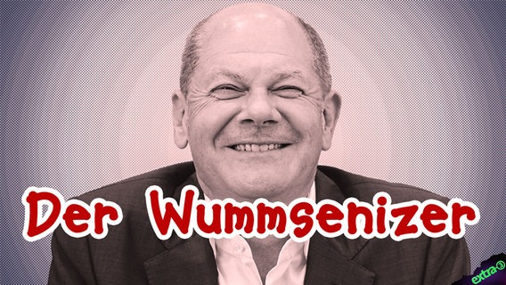 Bundeskanzler Olaf Scholz als der Wummsenizer. © NDR 