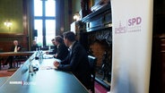 Ein Treffen der SPD-Fraktionschefs in Hamburg. © Screenshot 
