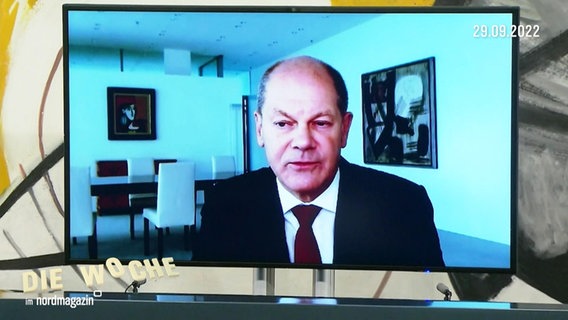Ein Videointerview mit Bundesknazler Olaf Scholz (SPD). © Screenshot 