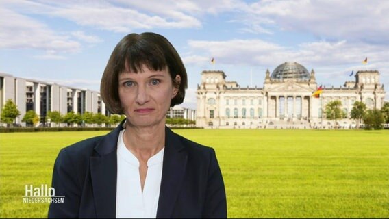Korrespondentin Katharina Seiler ist per Video aus Berlin zugeschaltet. © Screenshot 