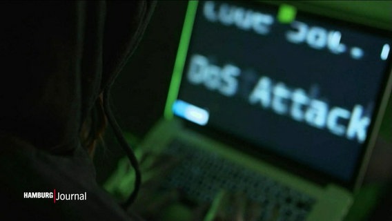 Ein Bildschirm mit der Aufschrift, "Dos Attack" © Screenshot 