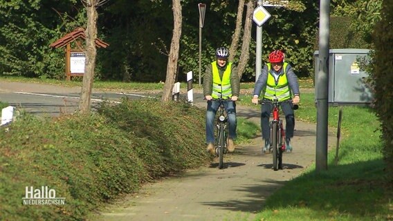 Der Bürgerradweg zwischen Melle und Hilter © Screenshot 