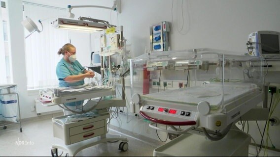Ein Krankenhauszimmer mit den verschiedenen elektronischen Geräten © Screenshot 