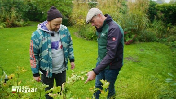 Reporter Samir Chawki und Gartenexperte Thomas Balster © Screenshot 