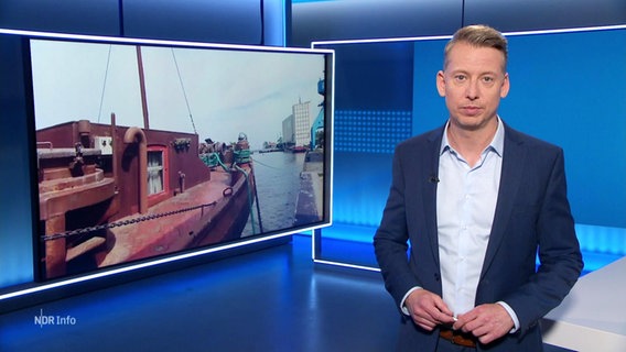 André Schünke moderiert NDR Info © Screenshot 
