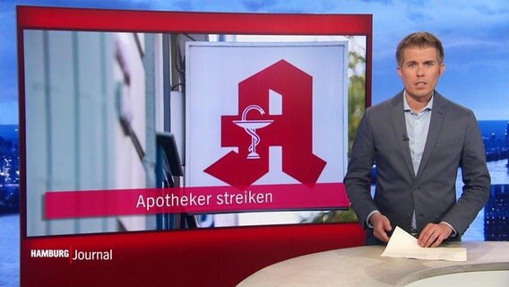 Carl Georg Salzwedel verliest Nachrichten zum Apotheken-Streik am 19.10.2022. © Screenshot 