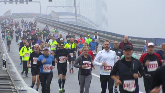 Ein Marathon auf der Rügenbrücke © Screenshot 
