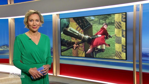 Christina von Saß moderiert Hallo Niedersachsen. © Screenshot 