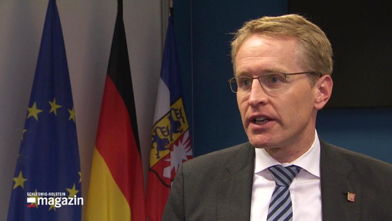 Schleswig-Holsteins Ministerpräsident Daniel Günther (CDU). © Screenshot 