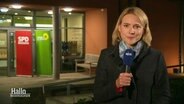 Hilke Janssen berichtet aus Hannover. © Screenshot 