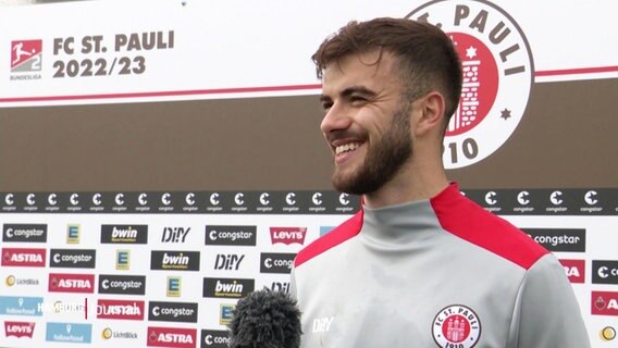 FC St. Pauli Spieler Betim Fazliji im Interview © Screenshot 