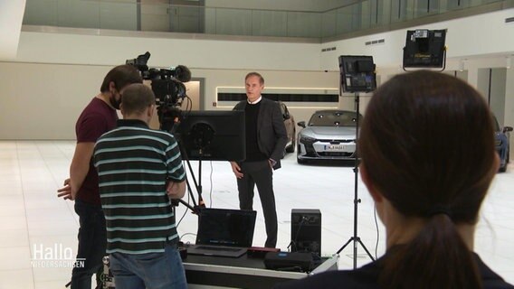 Interview mit VW-Chef Blume. © Screenshot 