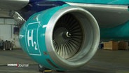 Ein ausgemusterter Airbus A320, der zu einem Wasserstoff-Reallabor umgebaut wird. © Screenshot 
