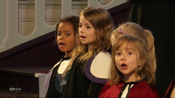 Kinder singen bei einem Gottesdienst. © Screenshot 