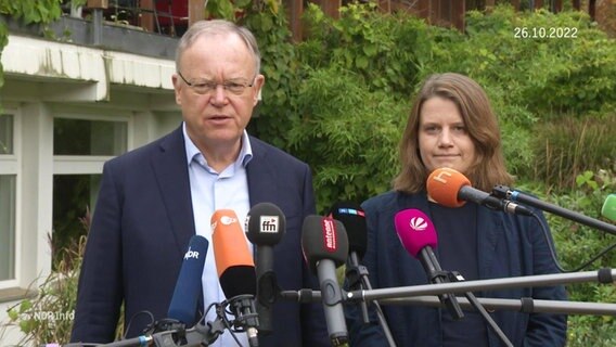 Pressekonferenz der neuen Koalition. © Screenshot 