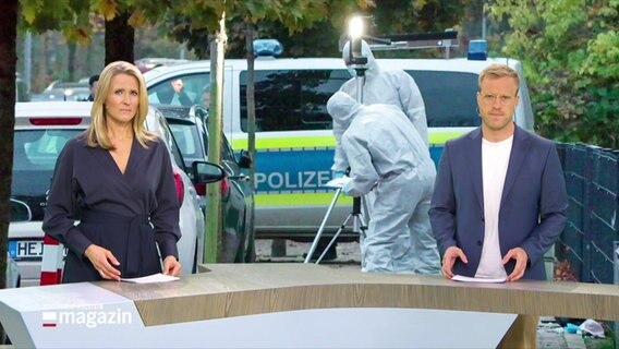 Gabi Lüeße und Henrik Hanses im Studio © Screenshot 